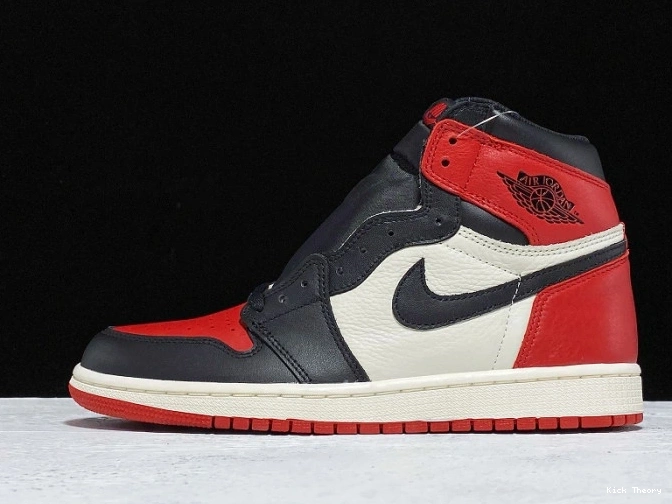 Kick Theory Bred Air 555088-610 Retro OG High 1 Toe Jordan 0715